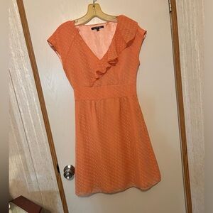 Gianni Bini Orange Polka Dot Dress